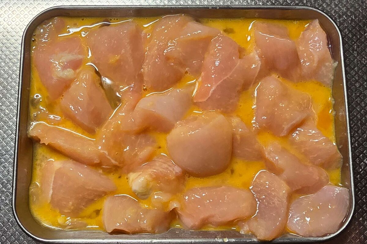 鶏むね肉の照りマヨチキン・下味