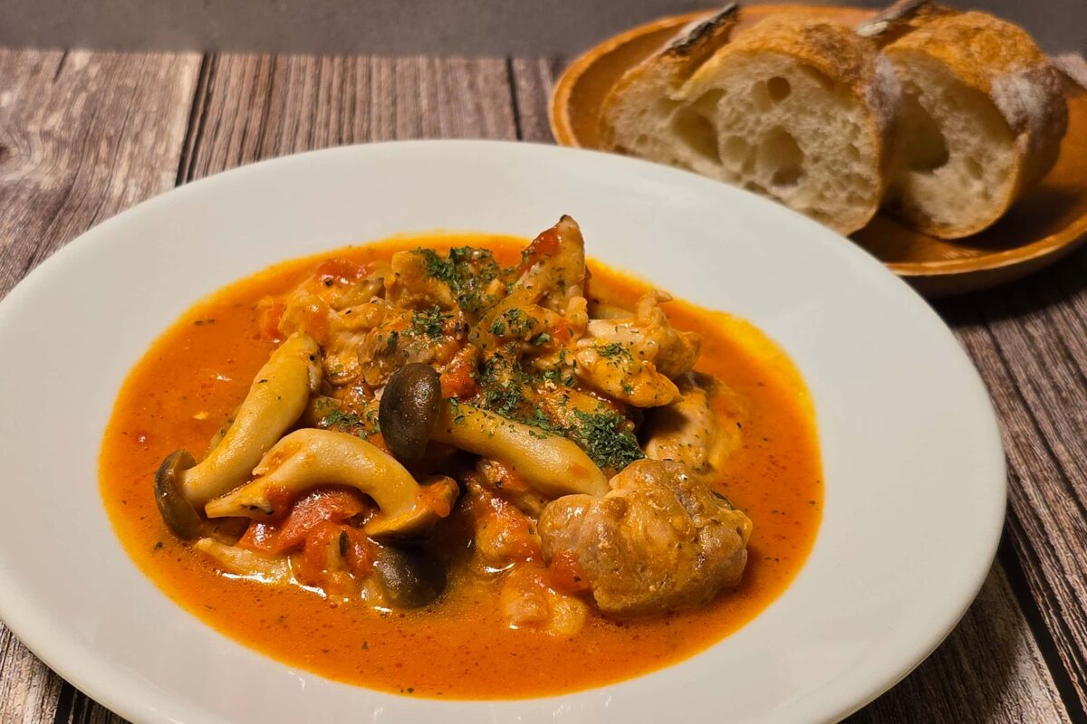 鶏肉のトマト煮込み