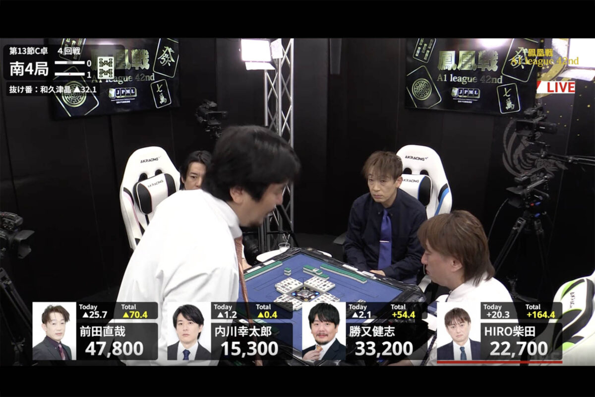 「第42期鳳凰戦A1リーグ第13節C卓」勝又健志プロ