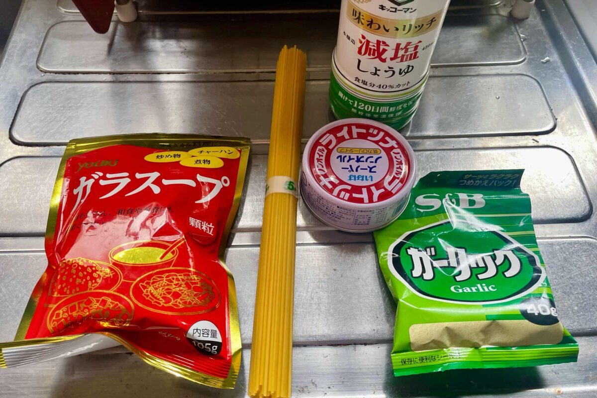 にんにくしょうゆパスタ
