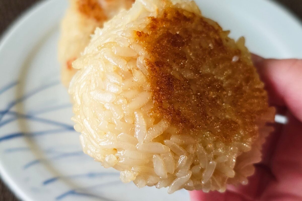 昆布茶焼きおにぎり・実食