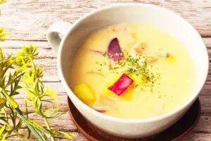 【TikTokで話題】さつまいもの具だくさん「さつまチャウダー」 ほっこり甘くて絶品の一杯