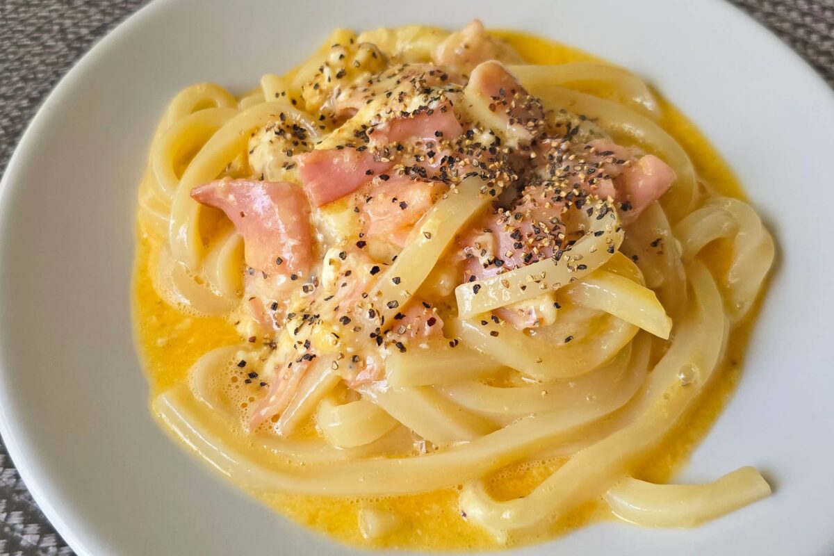 うどんカルボ・完成