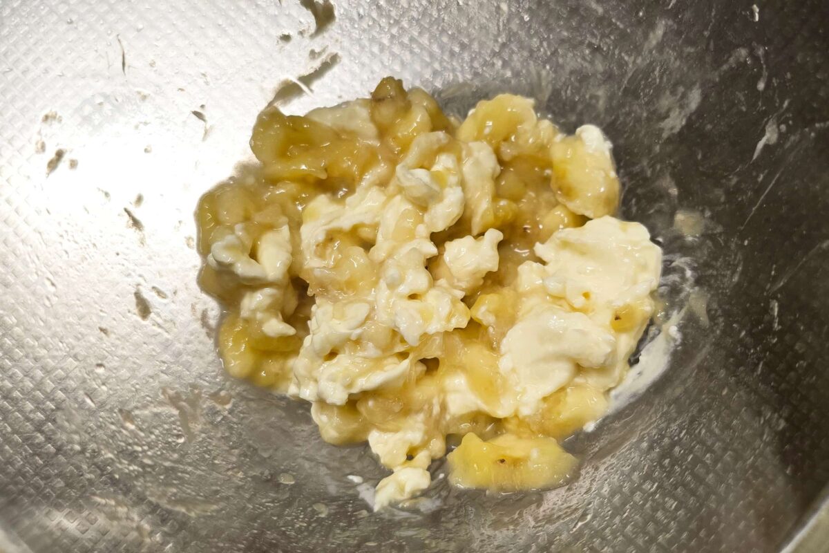 とろ~りチーズ焼き・混ぜる