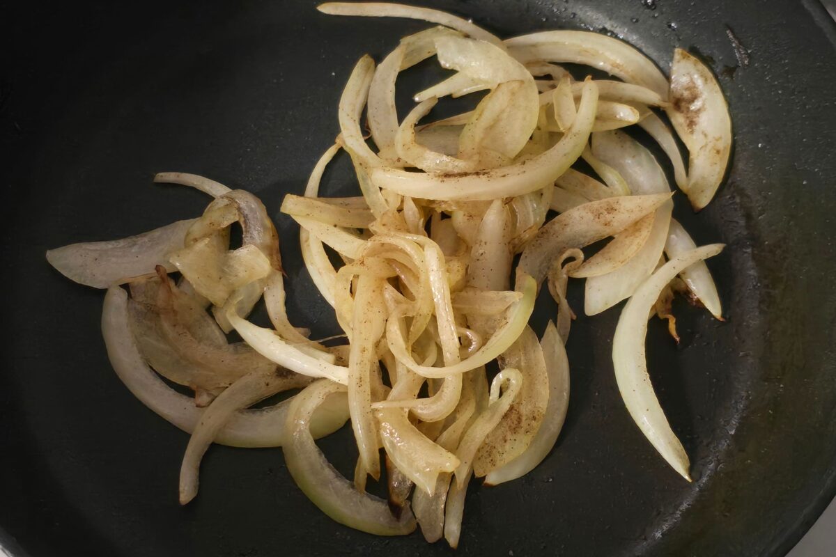 きのこと野沢菜の和風ポテトサラダ・玉ねぎ