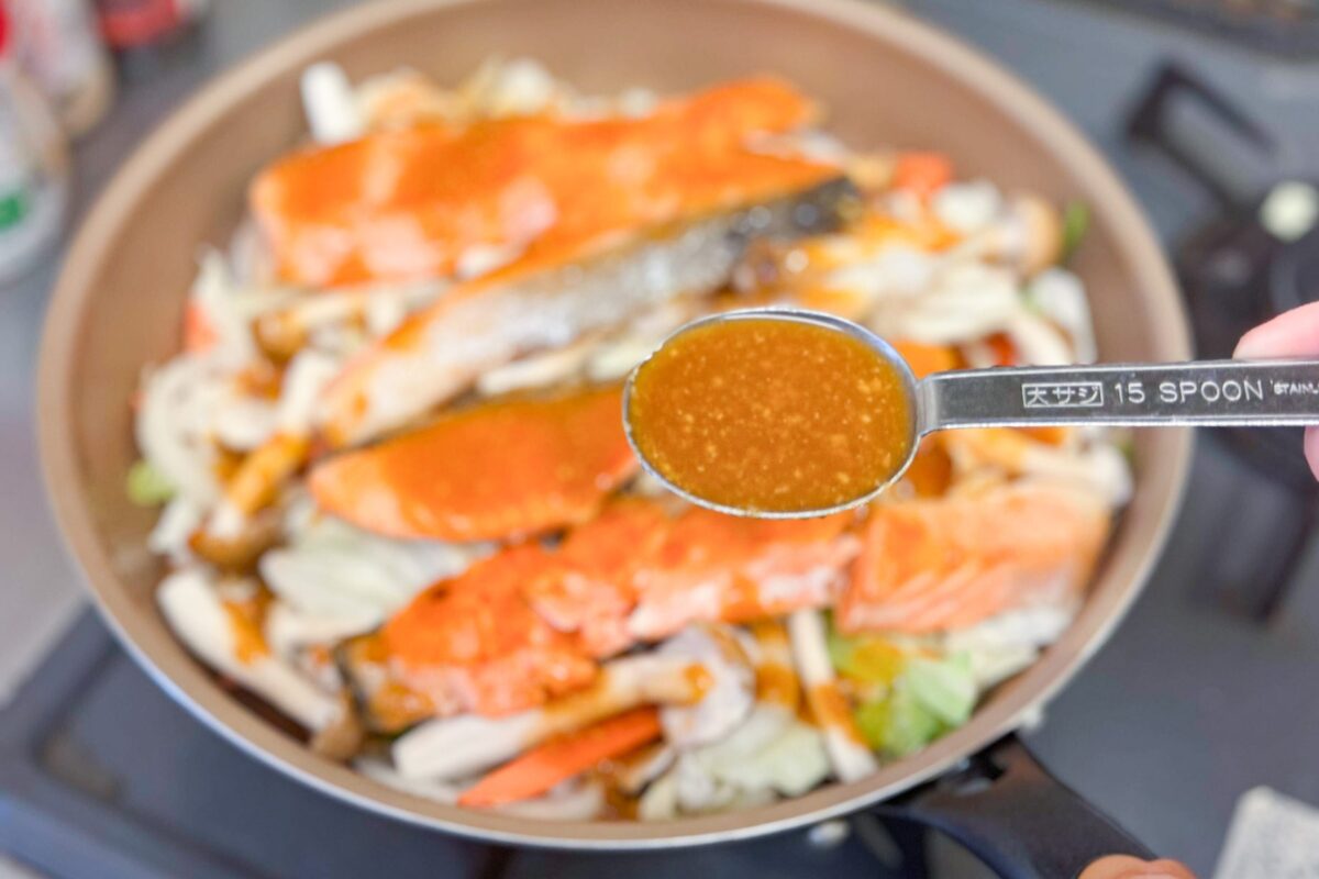 鮭のチーズちゃんちゃん焼き