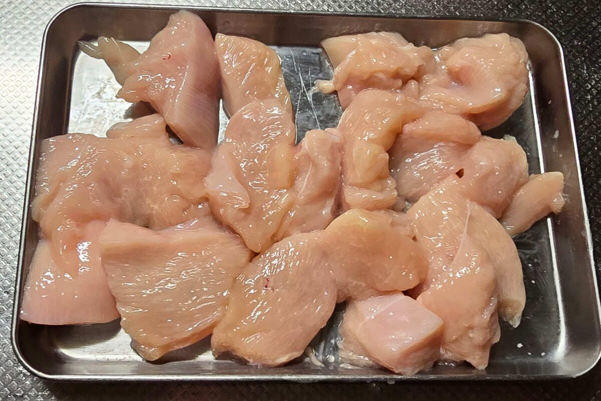 鶏むねと根菜の甘酢炒め・胸肉