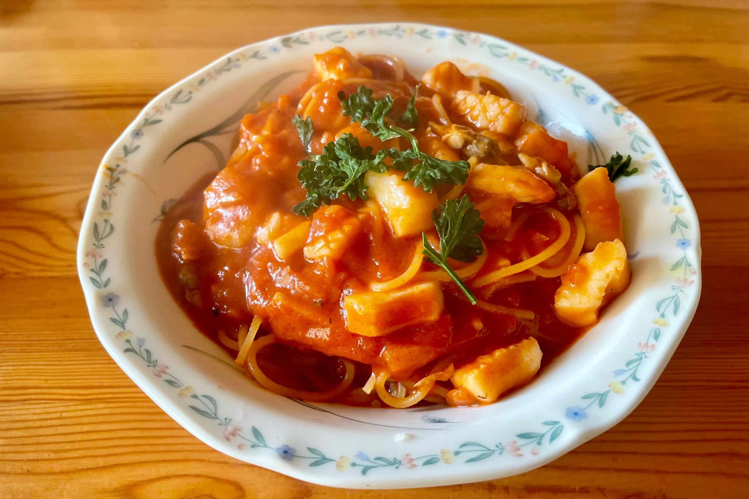 シーフードミックスで作る「簡単ペスカトーレ」 魚介の旨みがパスタに