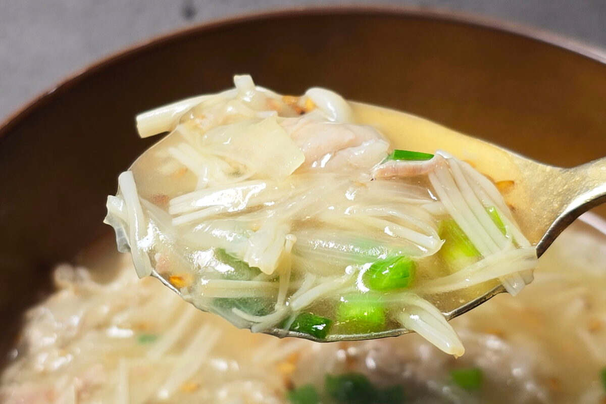 旨塩ねぎ豚スープ・実食