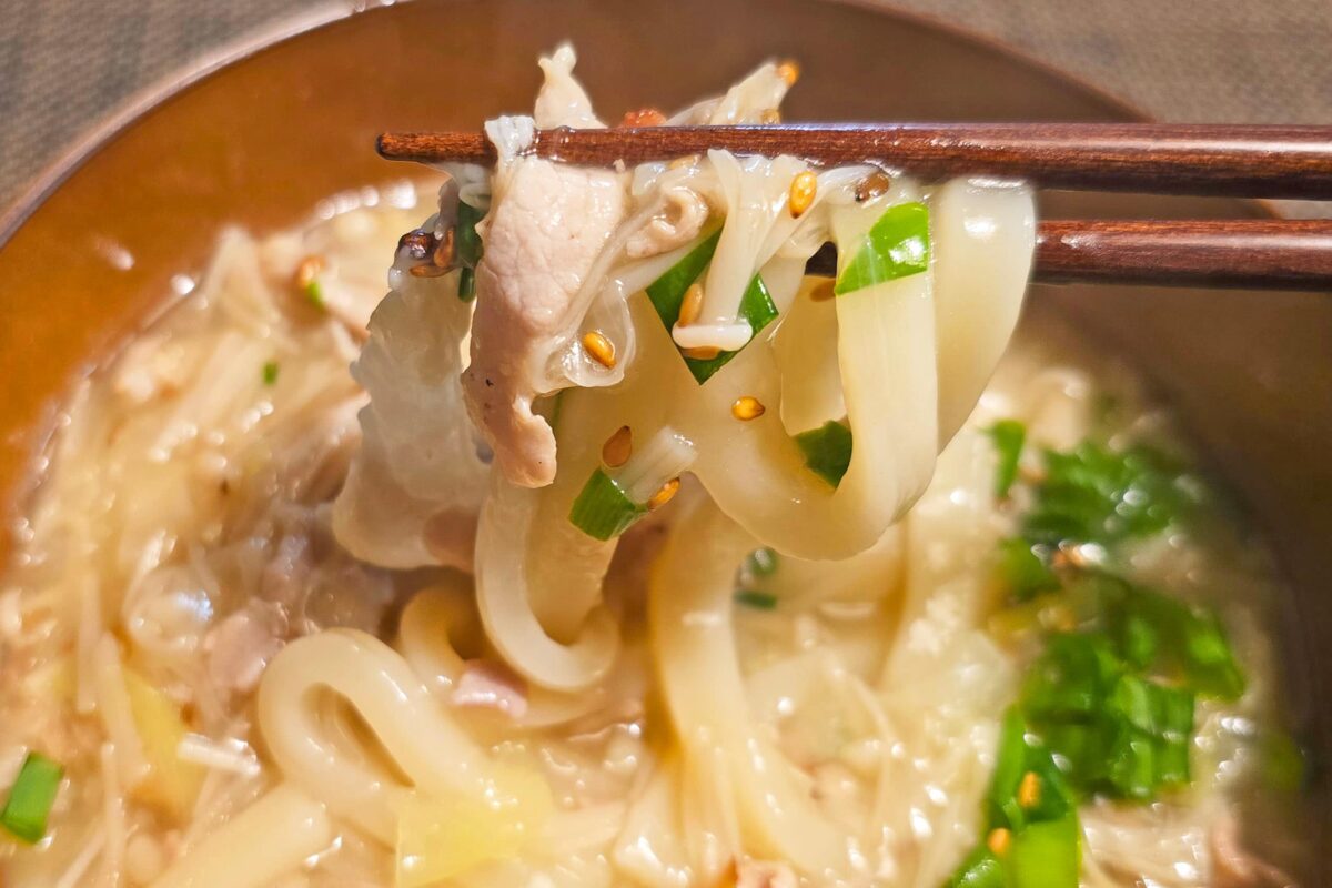 旨塩ねぎ豚スープ・うどん
