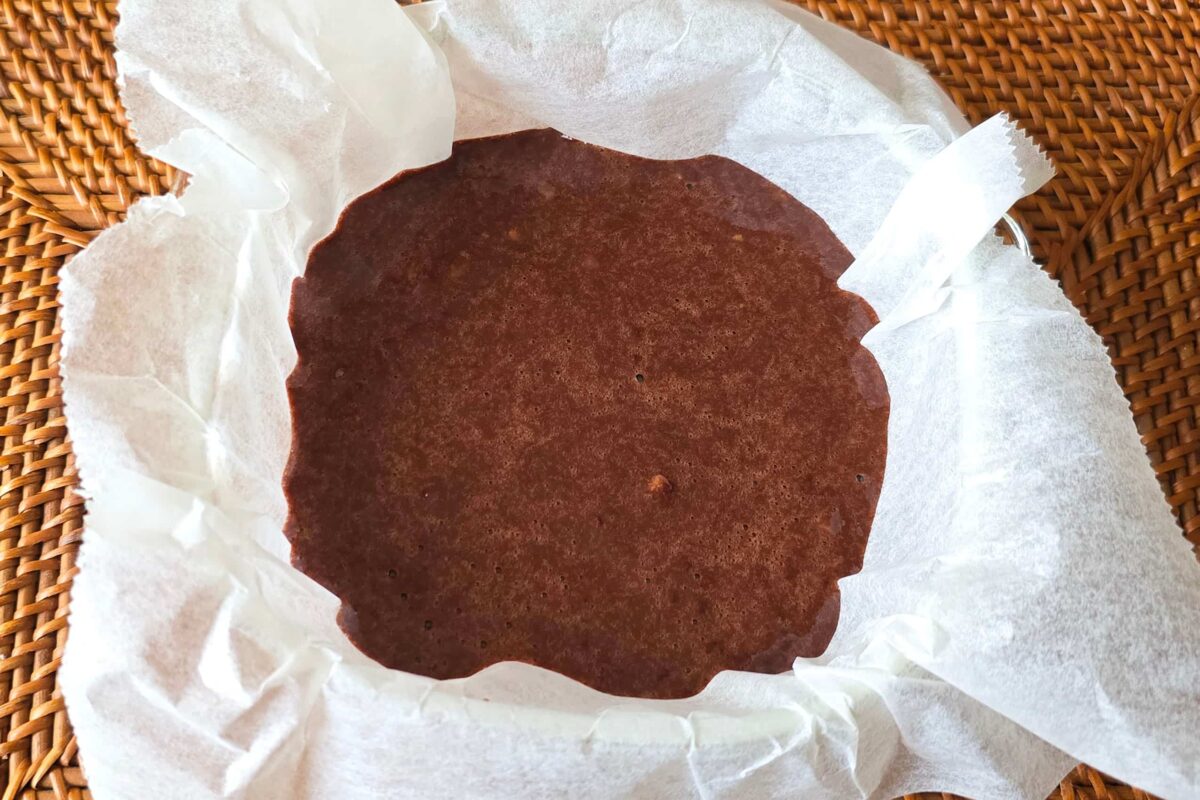 チョコバナナブラウニー・流し