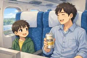 新幹線でロング缶2本飲みながら…　男性が「食べていたもの」に大久保佳代子も驚き