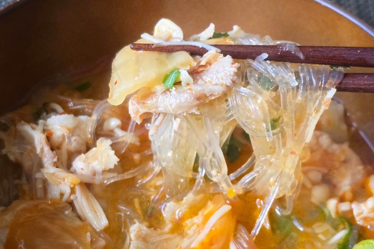 春雨豚キムチスープ・実食