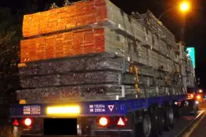 高速道路を走る怪しい大型トレーラー、総重量にゾッとした　NEXCO中日本は「極めて悪質な違反」とブチギレ