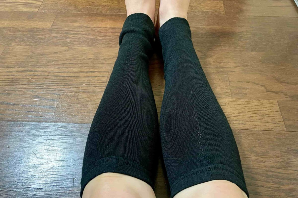 裏起毛パイルレッグウォーマー