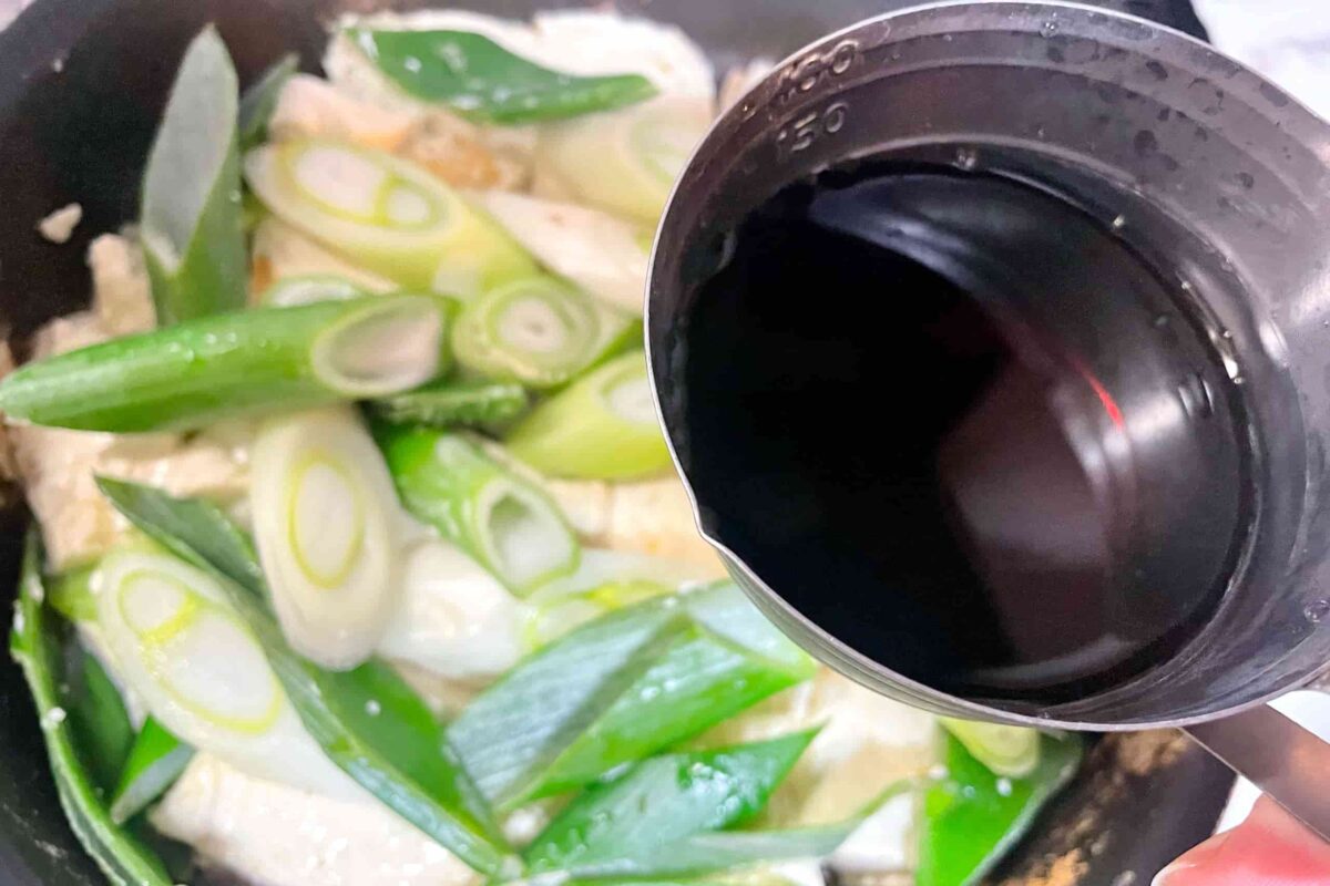 ネギ豆腐のうま煮