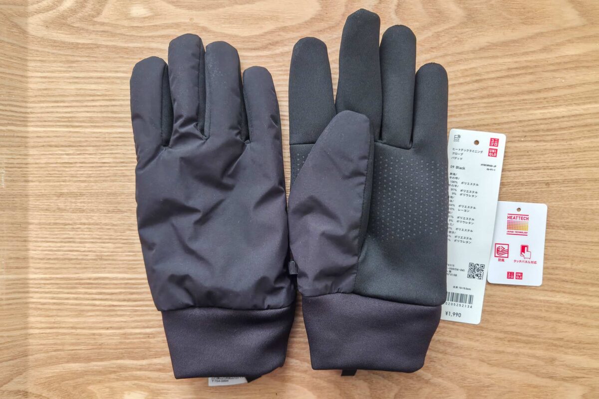 ユニクロ・ヒートテックライニンググローブパデッド