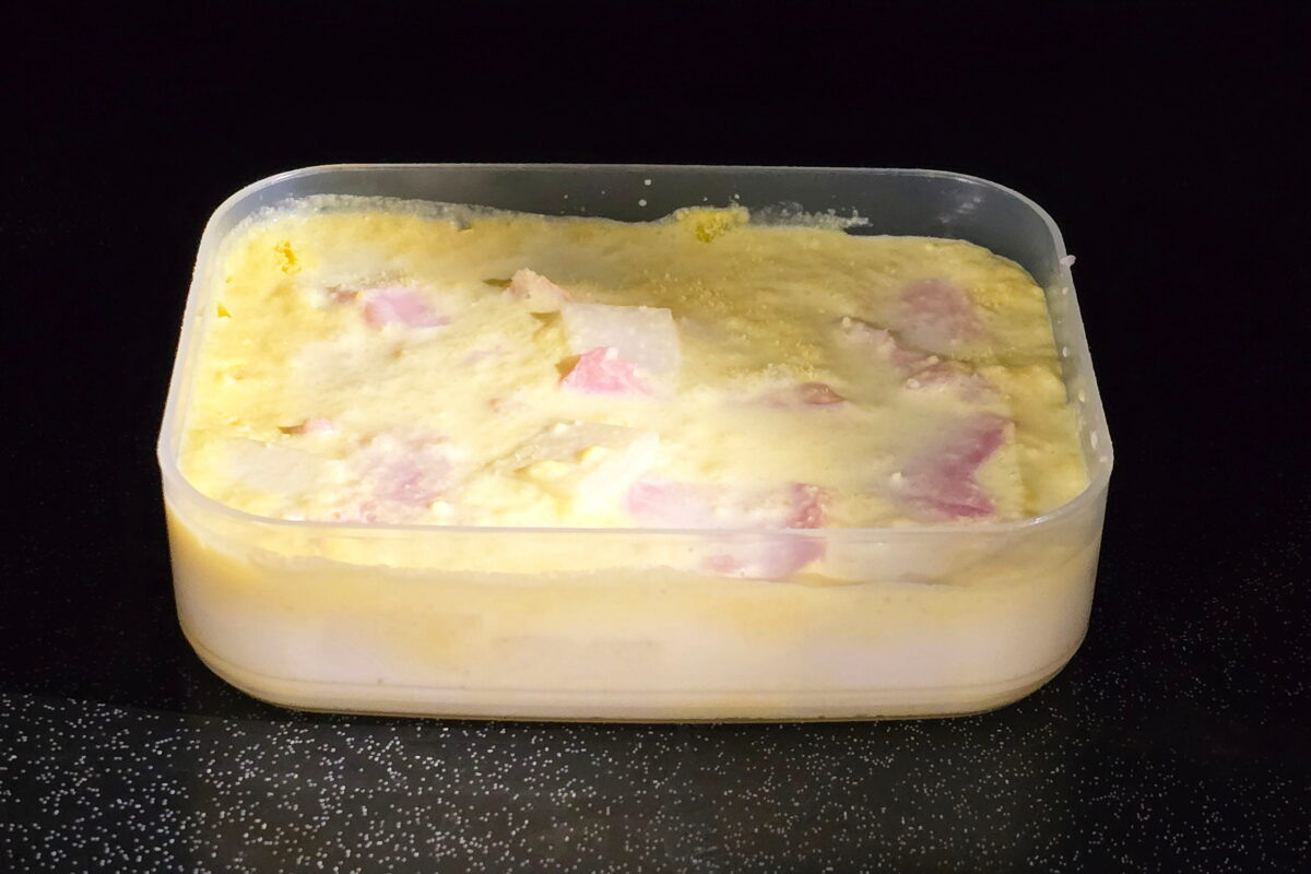 コーンスープでとろける餅・レンチン