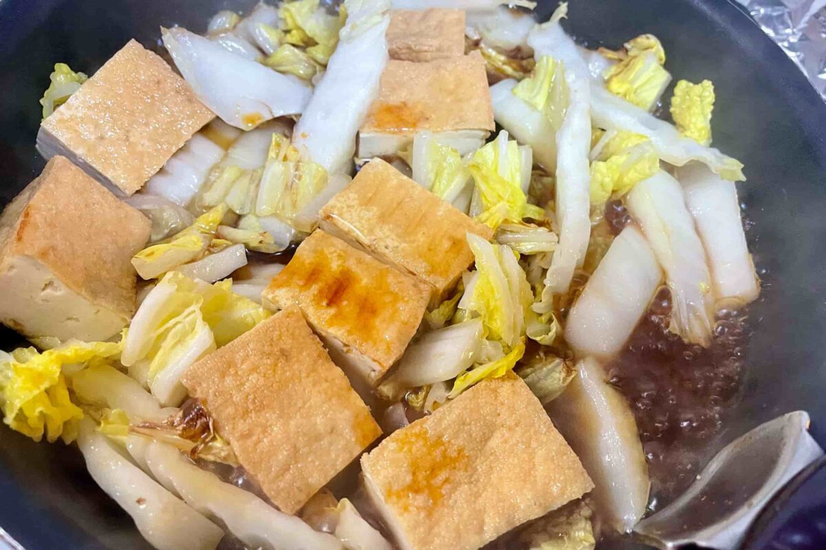とろたま厚揚げ白菜