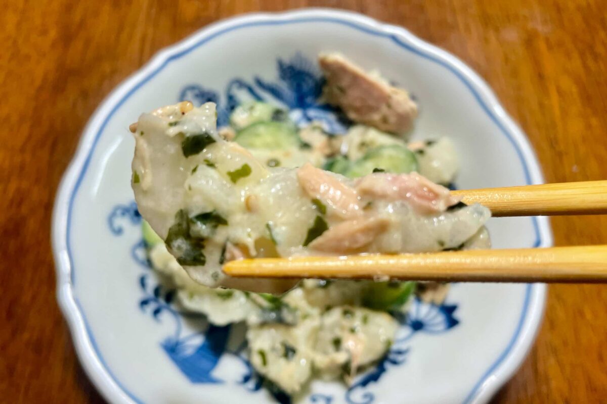 長芋とツナのポテトサラダ