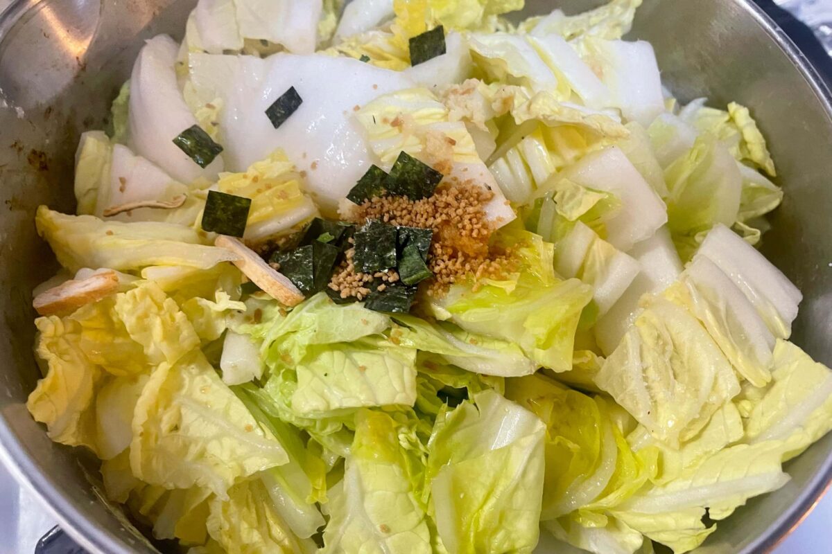 白菜の簡単煮