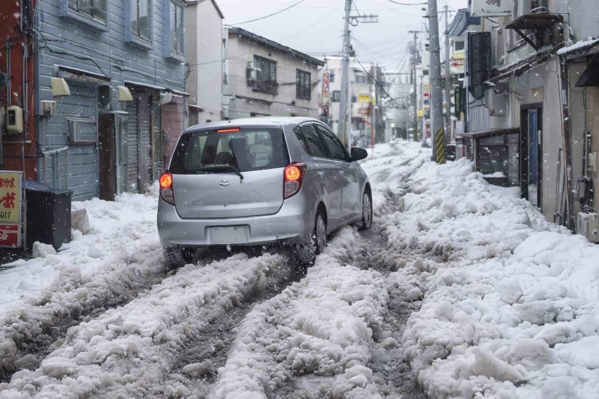雪道・大雪