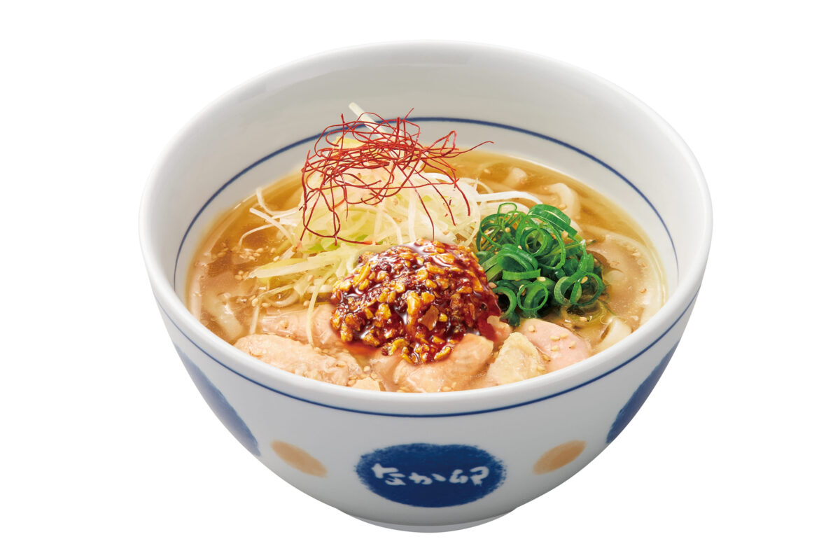 なか卯「食べラー白髪ねぎ鶏塩うどん」