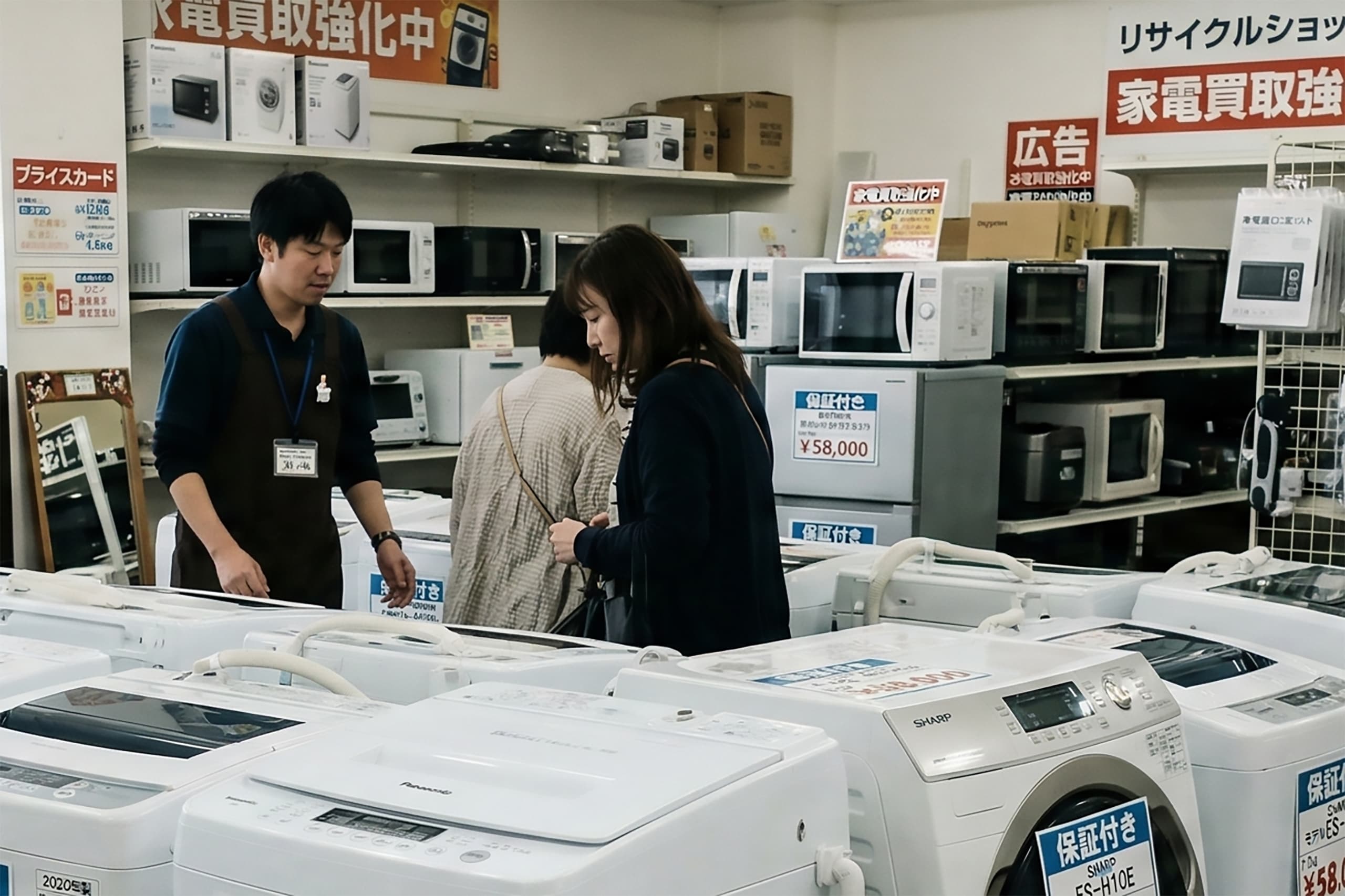4年前に購入した洗濯機が1000円に 一方で「1万円で売れたもの」も 