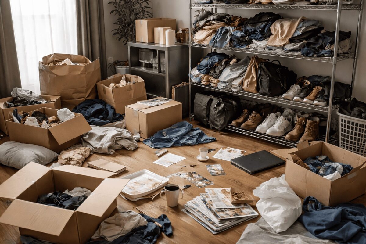 散らかった部屋のイメージ