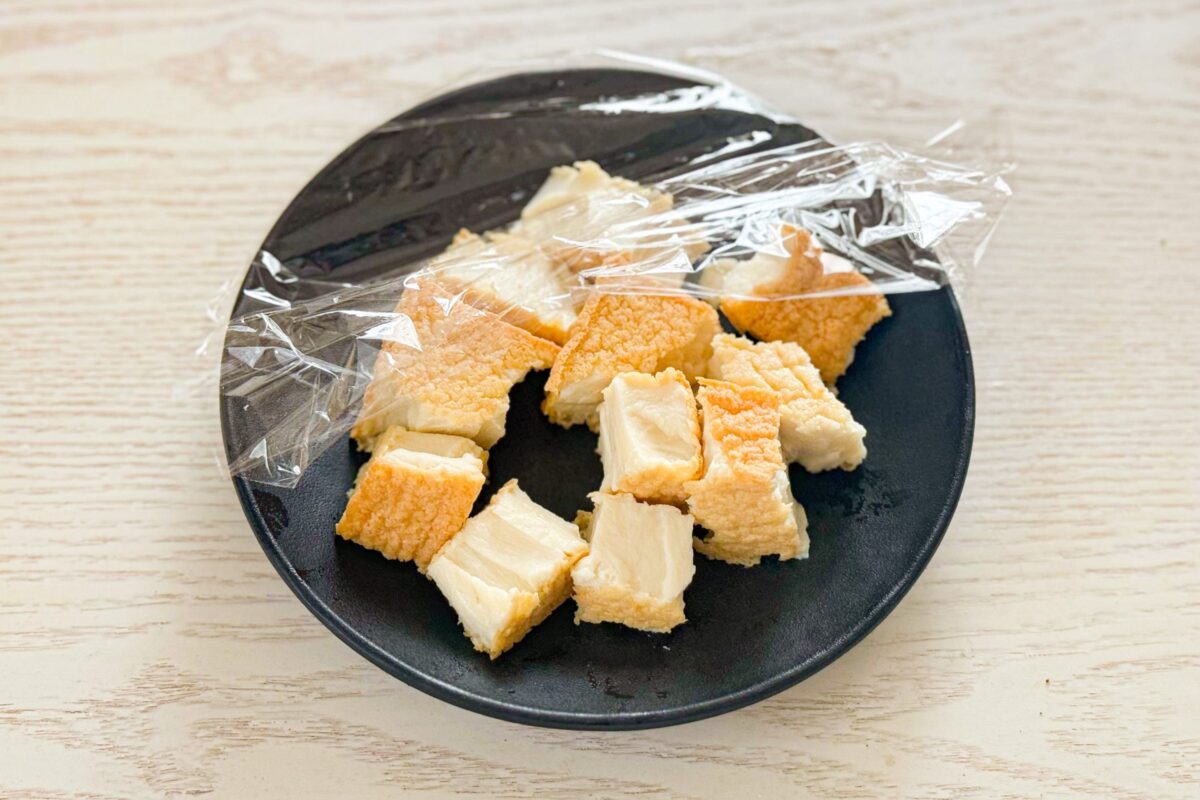 ほうれん草と厚揚げの中華炒め