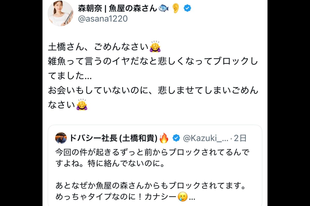 森朝奈 魚屋の森さんX