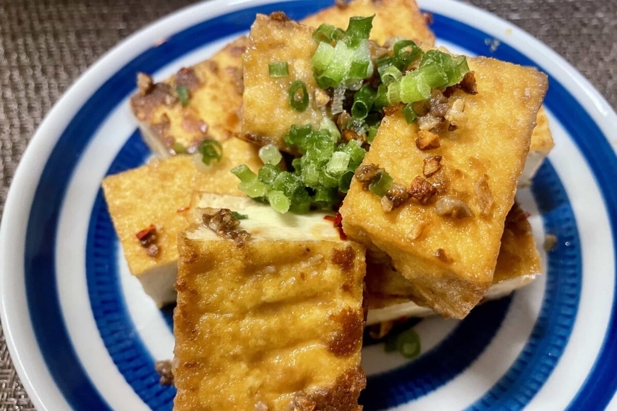 厚揚げペペロンチーノ