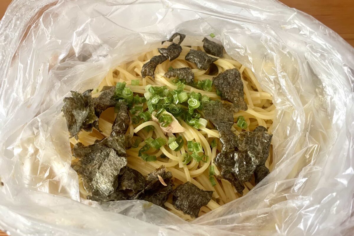 塩昆布ツナパスタ