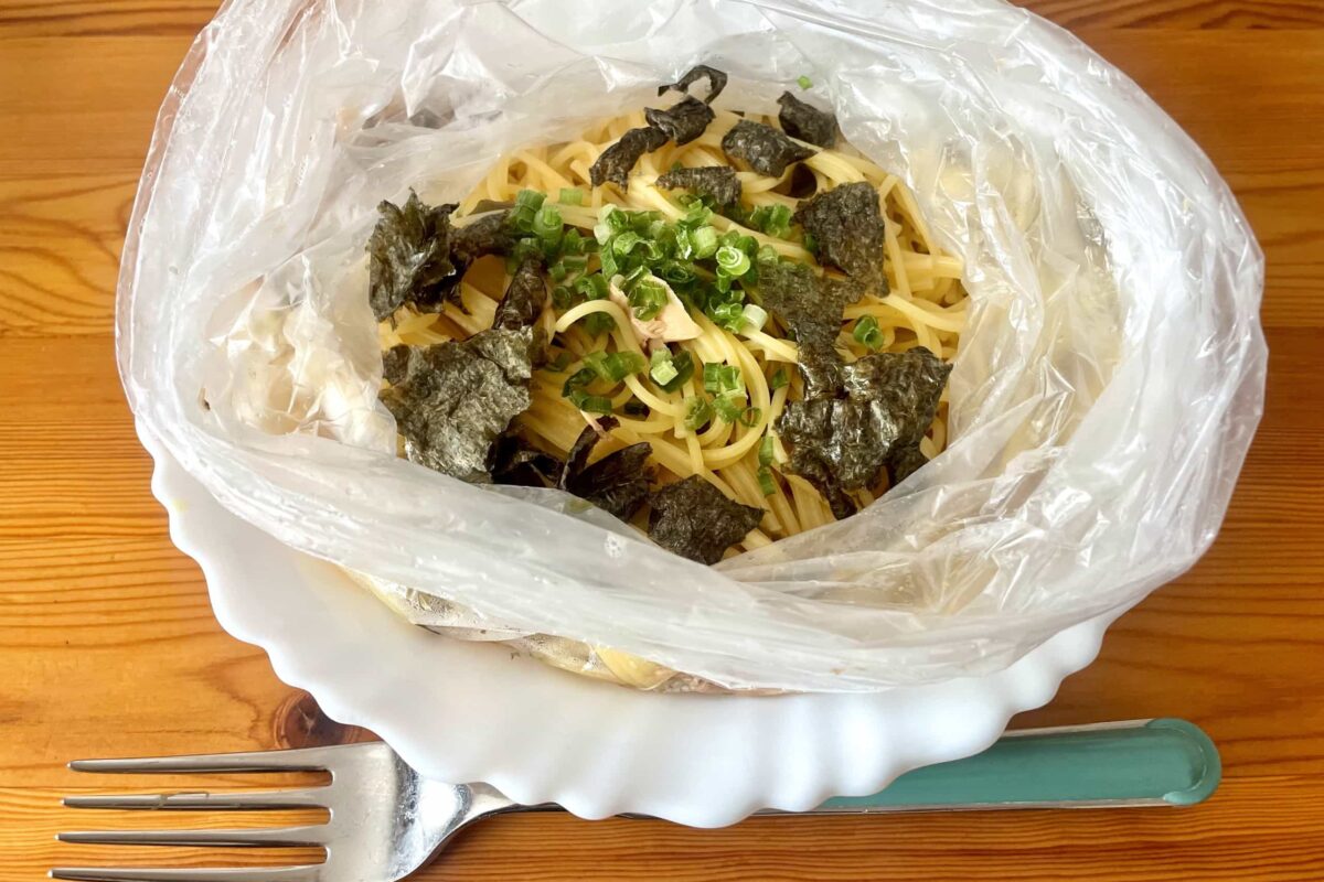 塩昆布ツナパスタ