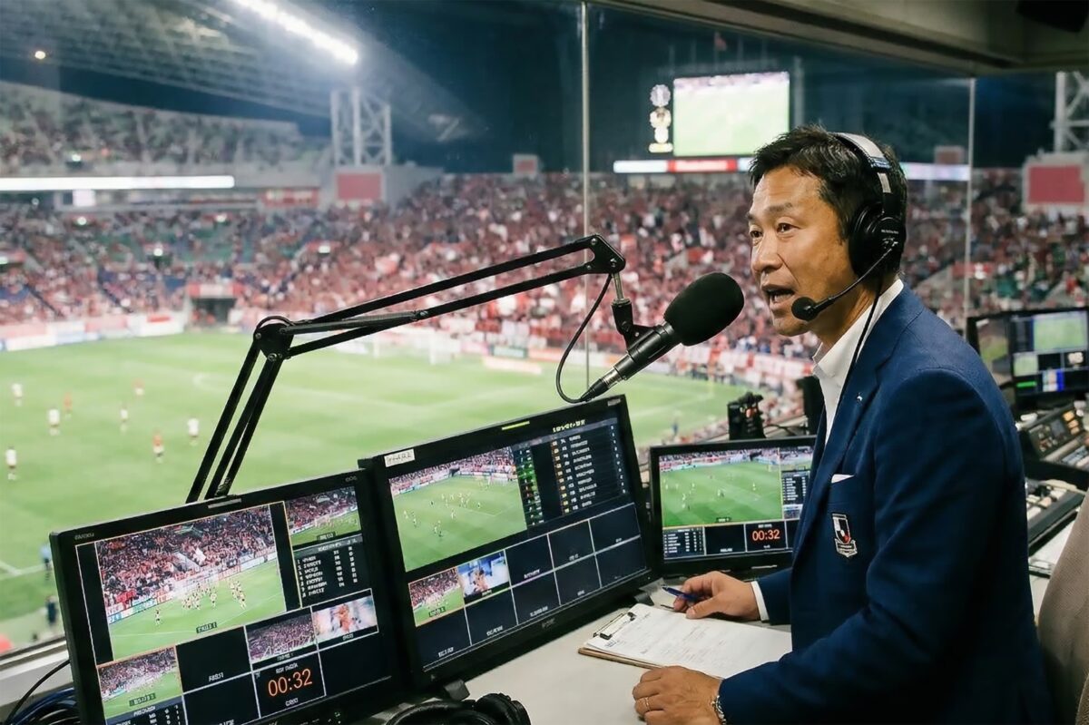 サッカー・スポーツ実況（解説者）のイメージ