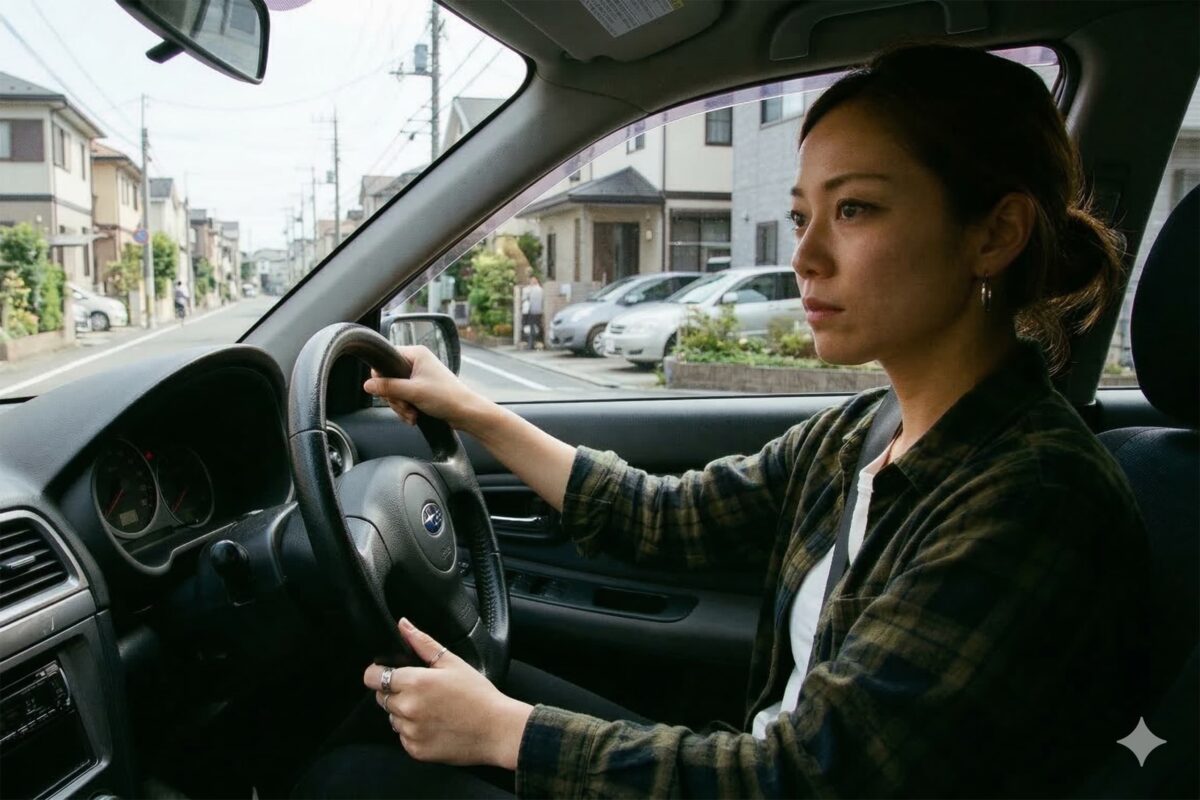 運転をする女性のイメージ