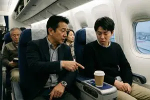 空のコーヒーカップをめぐり隣の乗客とトラブルに発展　男性を襲った顛末に「とんだ災難」の声