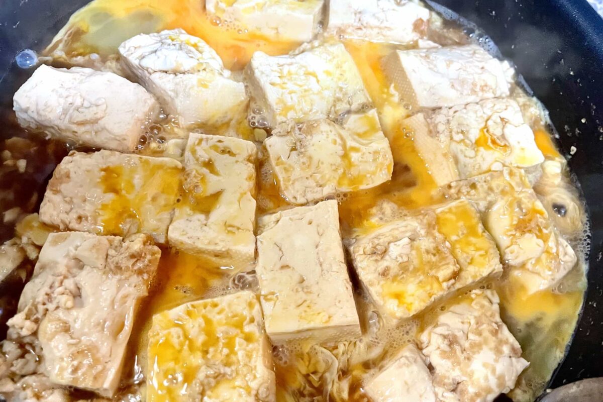 豆腐の卵とじ