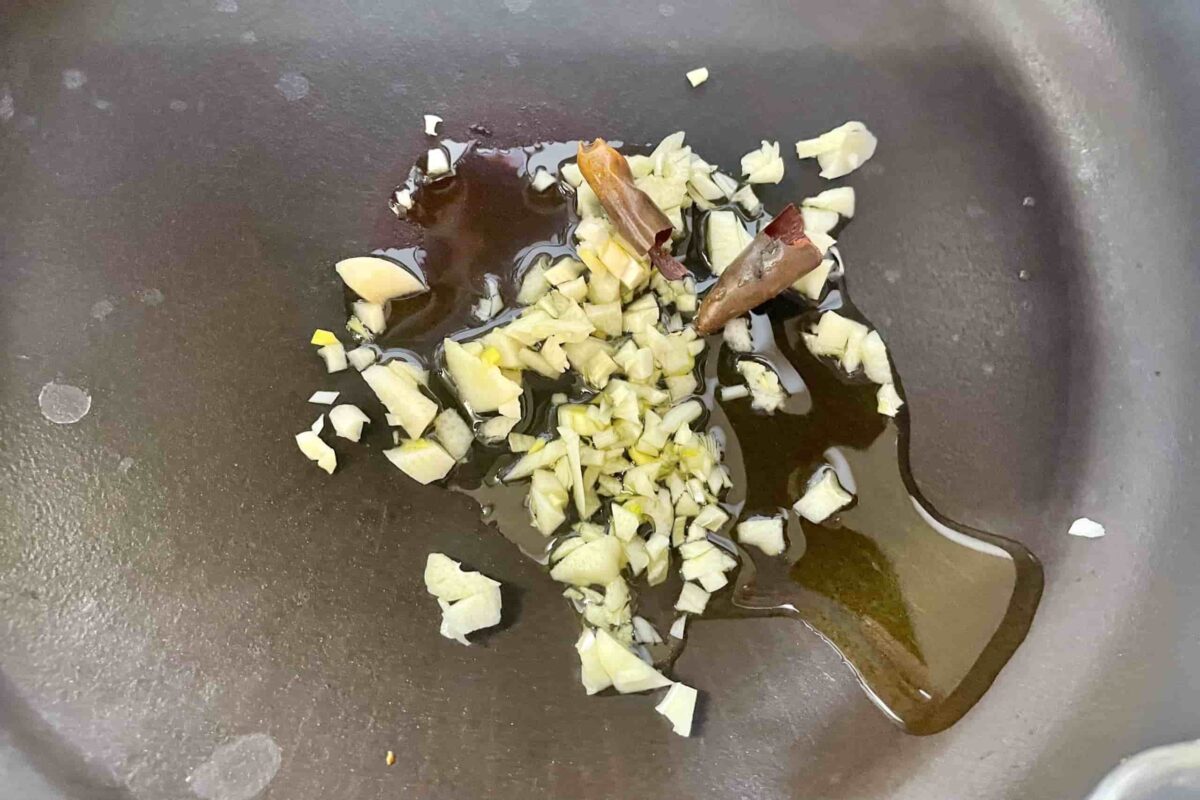 春キャベツのペペロンチーノ