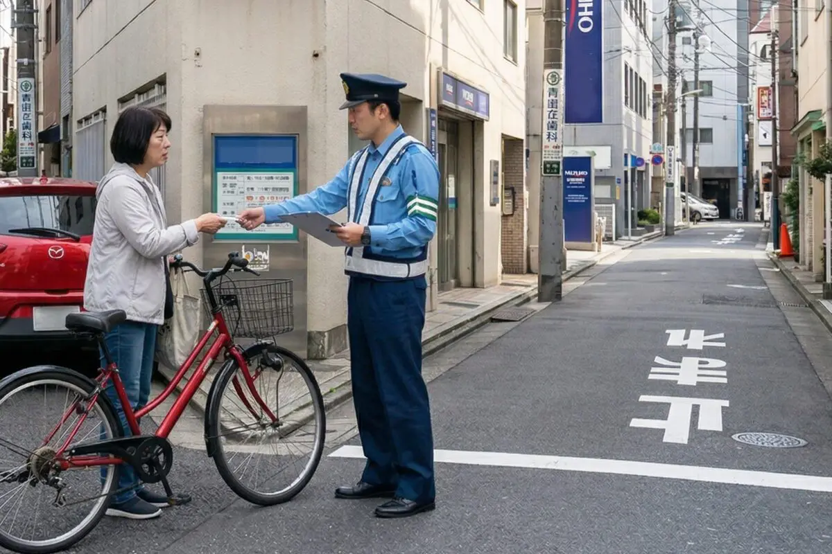 自転車で一時停止せず…警察から“違反切符”　「手の指紋をとられて」「めちゃくちゃ動揺」