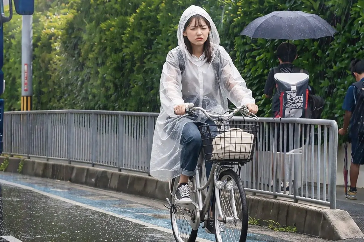 雨の日の自転車で「顔が濡れる」問題、どうすれば…　警視庁が過去のXで“対策”を紹介
