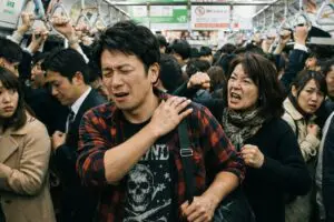 急停止の電車で女性に背中グーで殴られ「揺れんなよ！」　ネット怒り「これは理不尽」「傷害罪だろ」