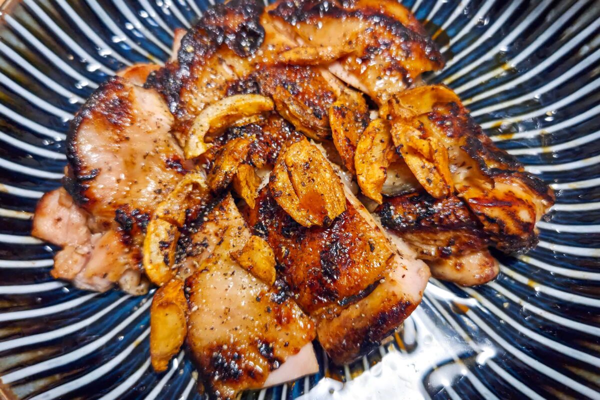 鶏のニンニク焼き
