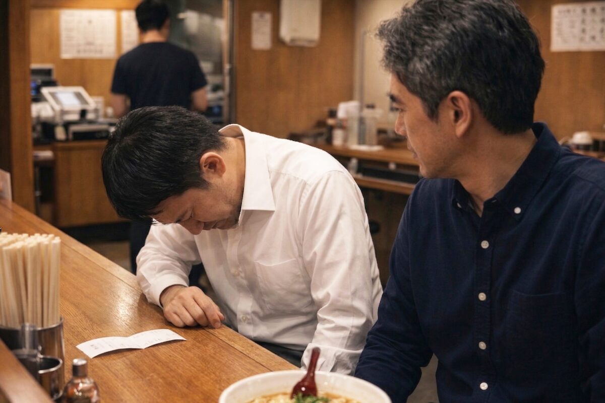 ラーメン店・会計時