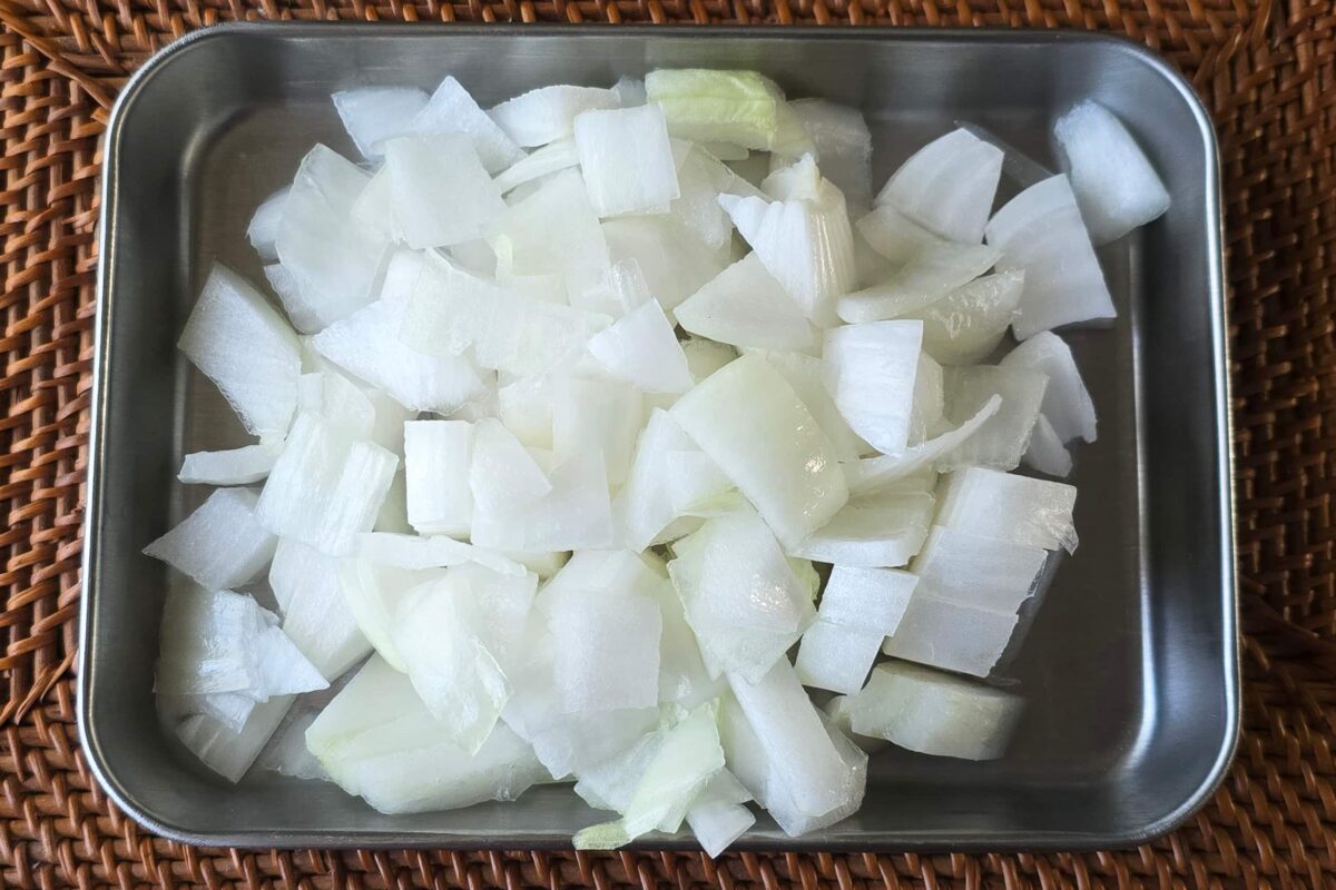 新玉ねぎと海苔のチーズ入りチヂミ