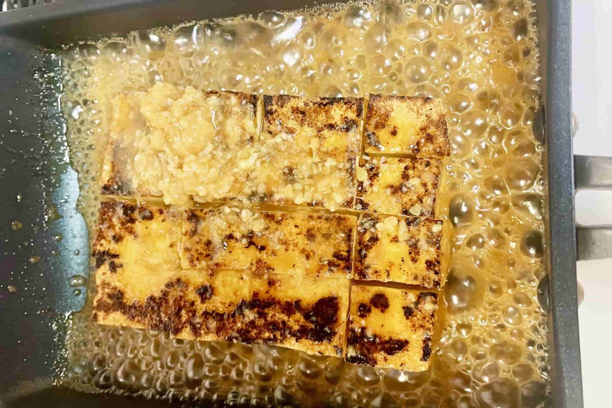 厚揚げのみそチーズ焼き