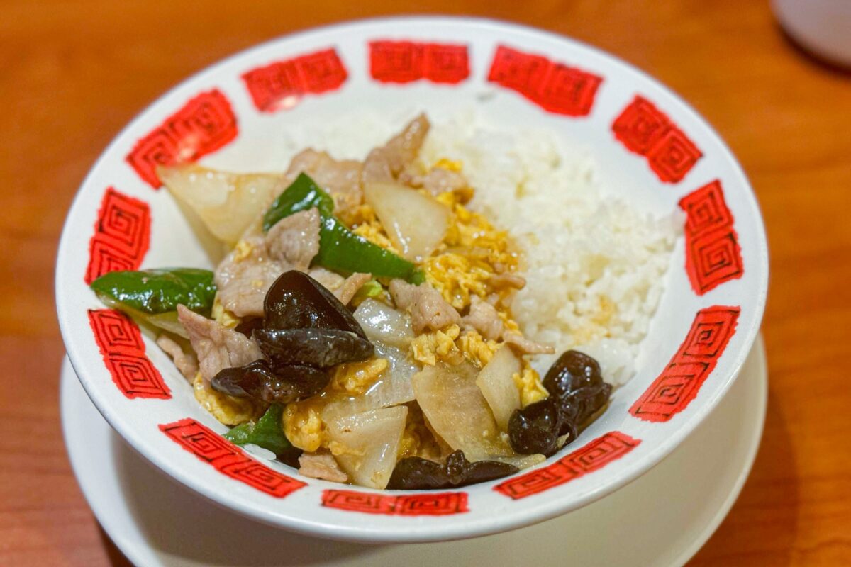 バーミヤン「豚肉玉子炒め大盛りご飯のお得丼」