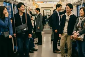 電車が急ブレーキ、車掌の“珍アナウンス”で車内に笑いが…　芸歴21年の芸人「ヤキモチ焼いた」