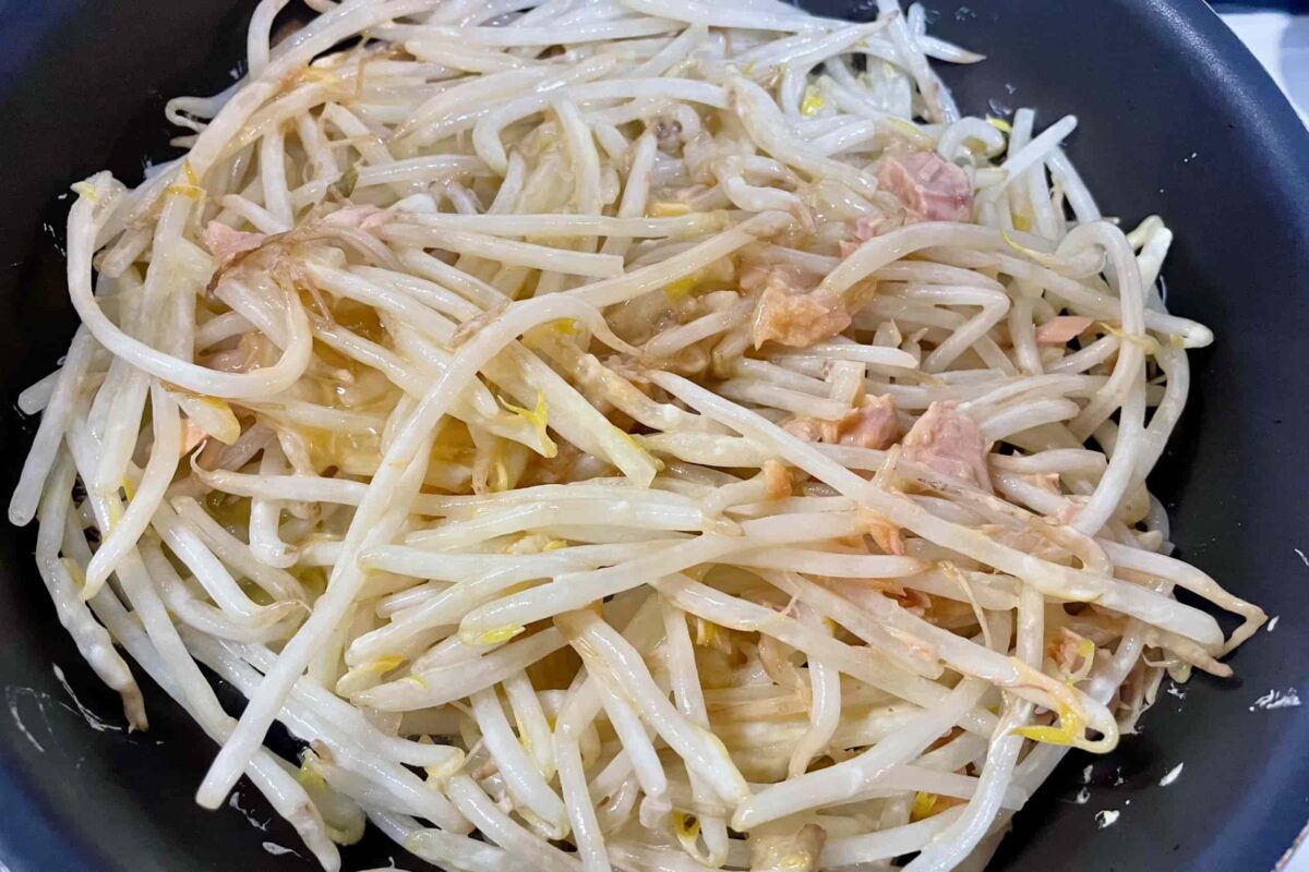 ツナもやし焼き