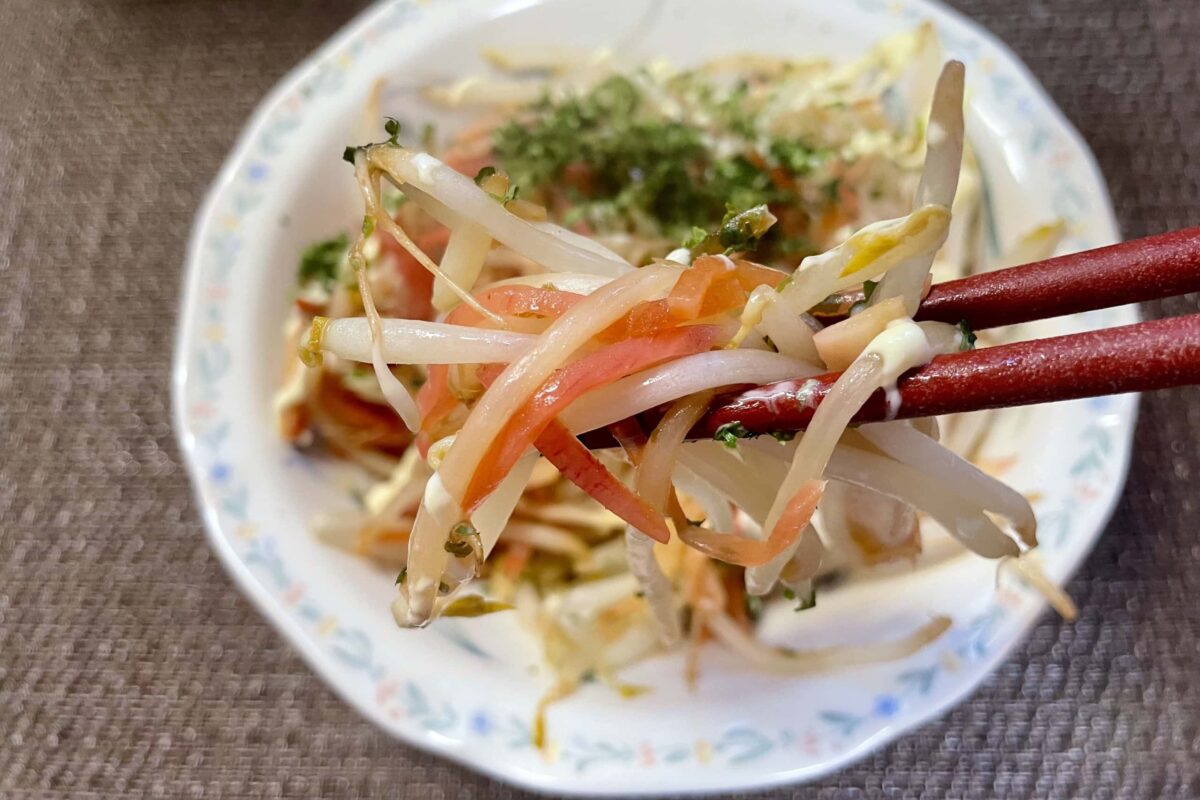 もやしと紅生姜炒め